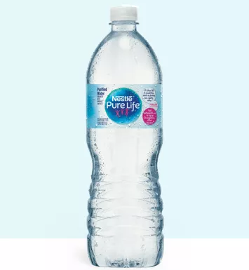 1 liter bottle of nestle pure life purified water