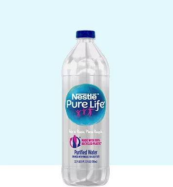 700 ml 100% recycled plastic nestle pure life purified water bottle