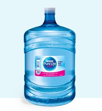 5 gallon bottle of nestle pure life purified water for water coolers and dispensers