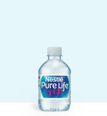 8 oz mini nestle pure life purified water bottle