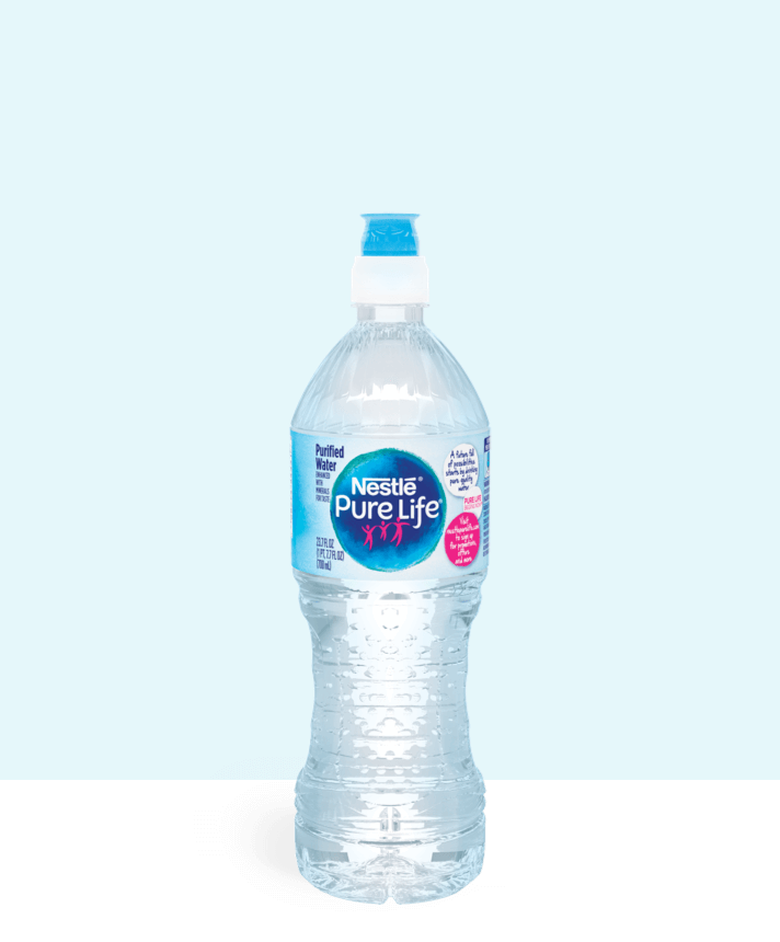 Sports Cap 23.7 oz Purified Bottled Water| Nestlé Pure Life