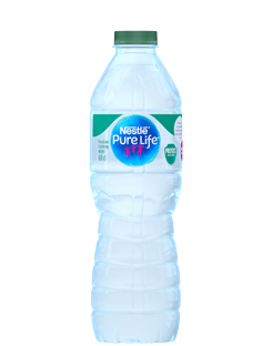 A bottle of Nestle Pure Life Premium drinking water
