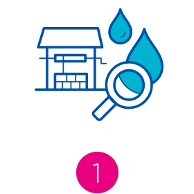 Water quality process icon
