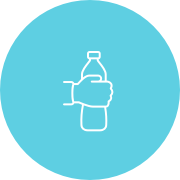 Drinking water bottle icon