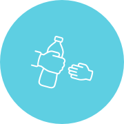 Drinking water bottle icon