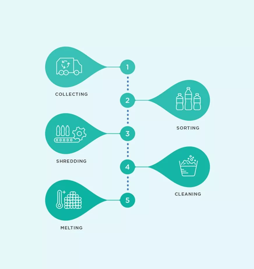 Bottle recycling process
