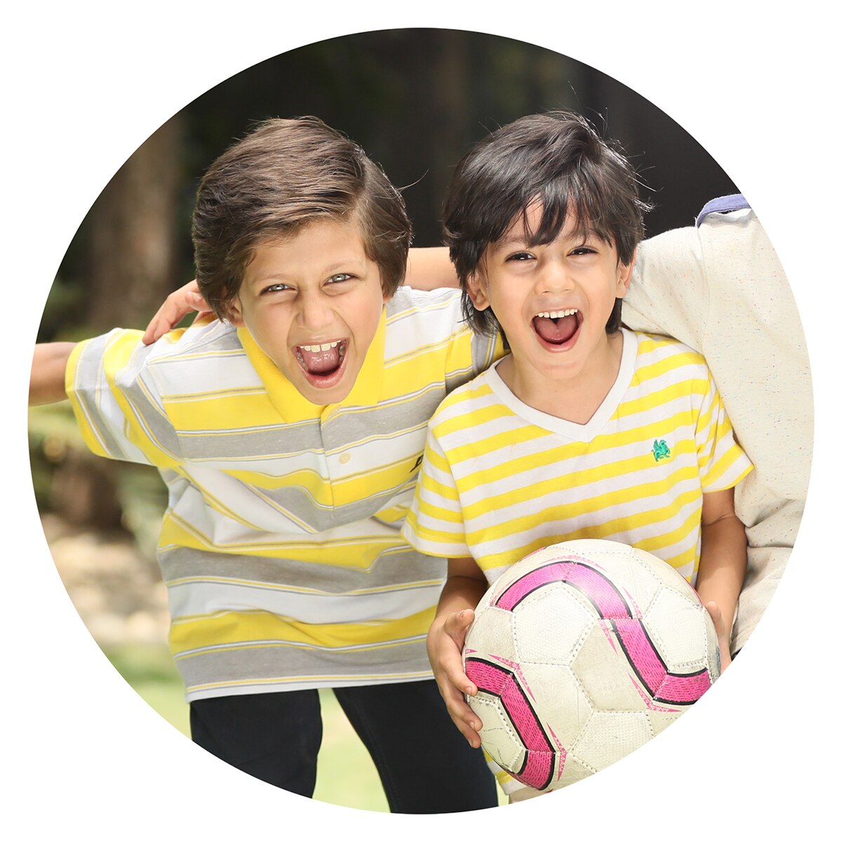 Kids laughing
