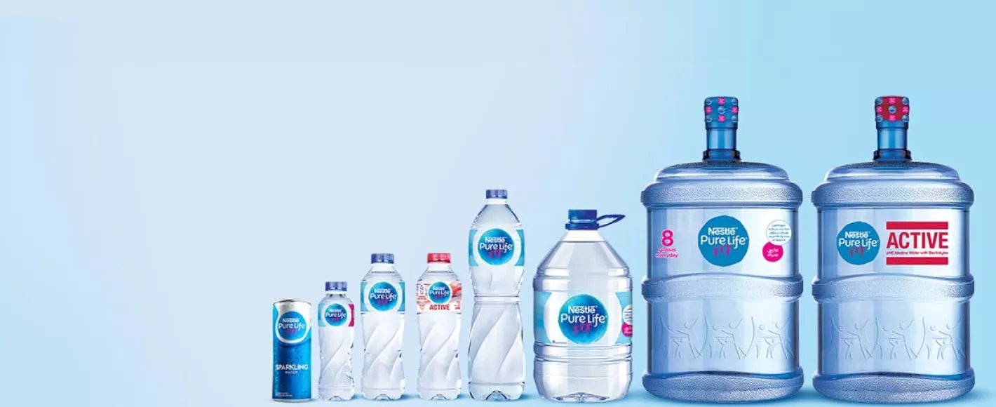 the PureLife water range 