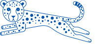 nestle pure life cute cheetah running icon