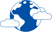 nestle pure life earth in clouds icon