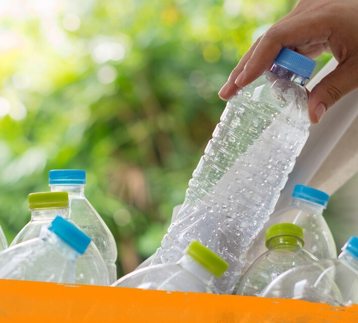 nestle pure life pile of plastic bottles