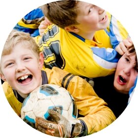 Kids laughing