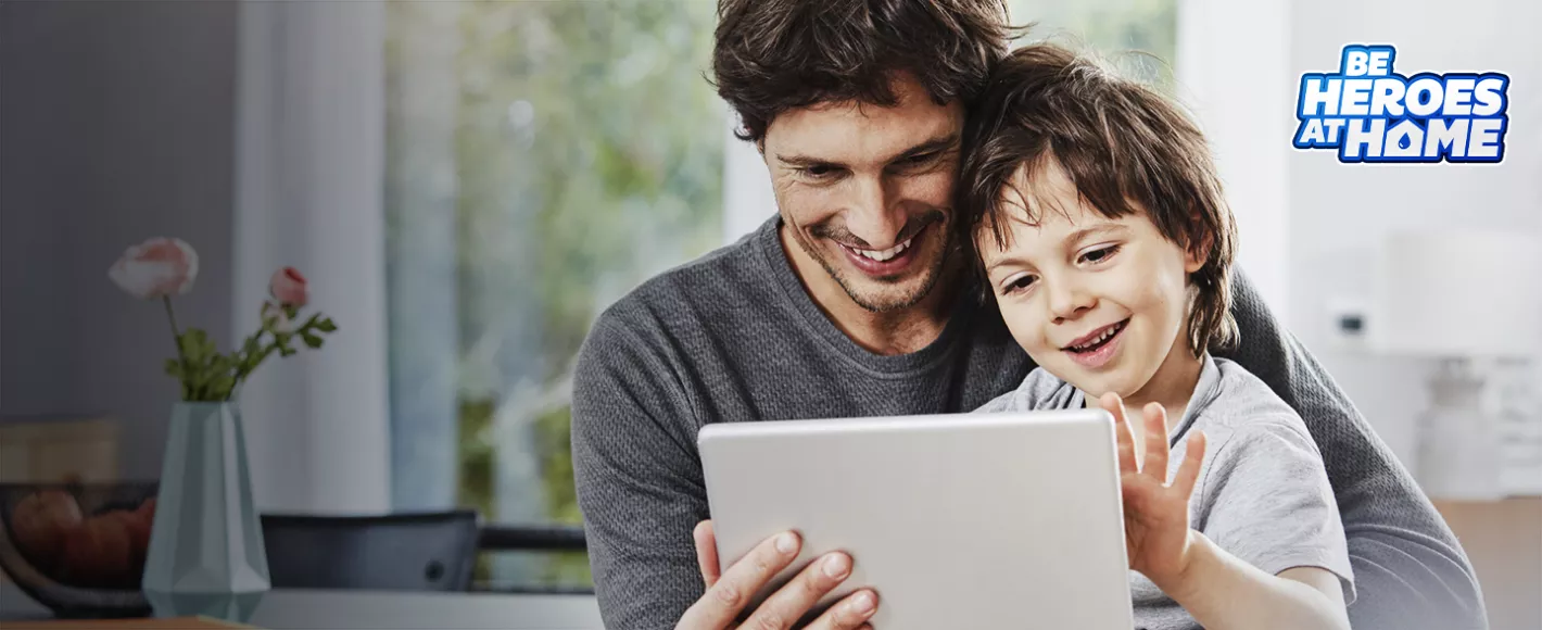 nestle pure life family staying at home