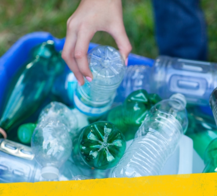 nestle pure life recycle empty plastic bottles