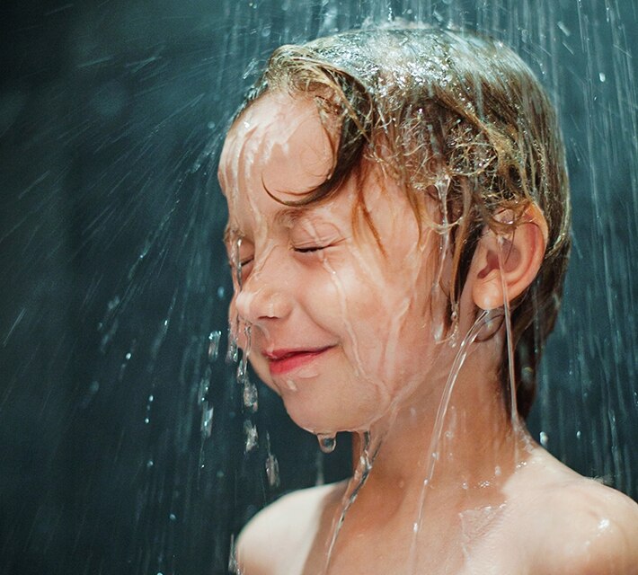 nestle pure life kid taking bath