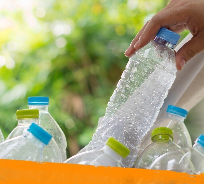 nestle pure life pile of plastic bottles