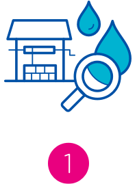 Water collection icon