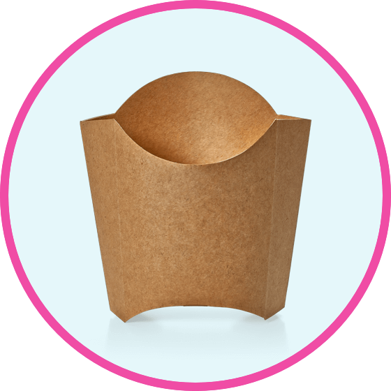 cardboard fast food container