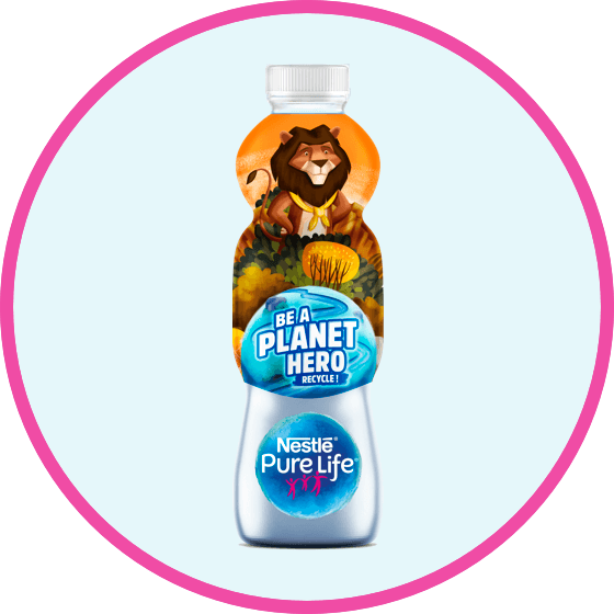 nestle pure life lion water bottle