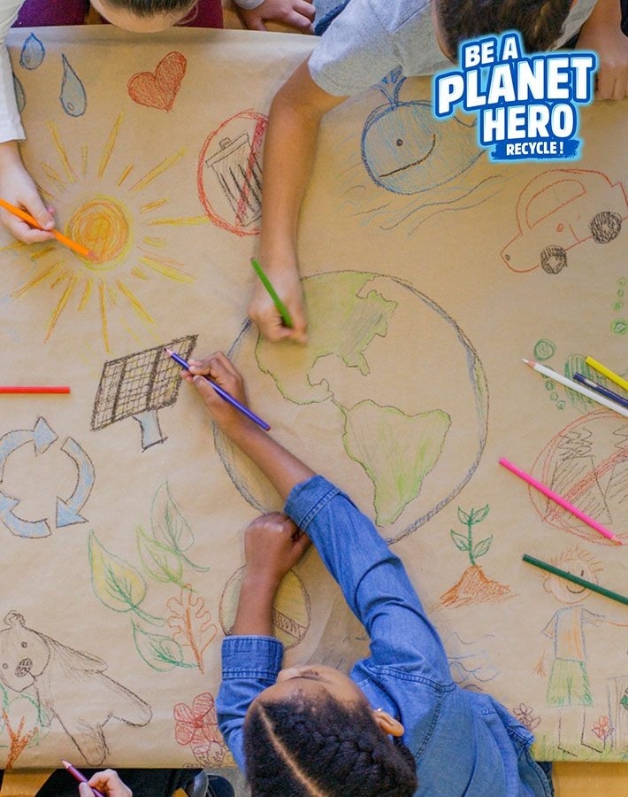 nestle pure life little kids drawing