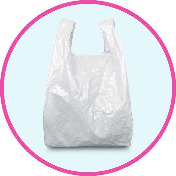 white plastic bag