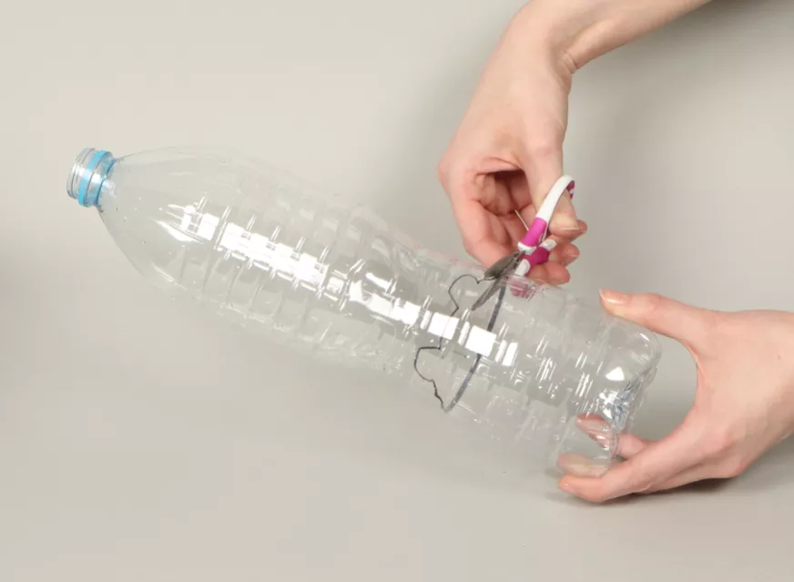 Polar bear drawing cut out